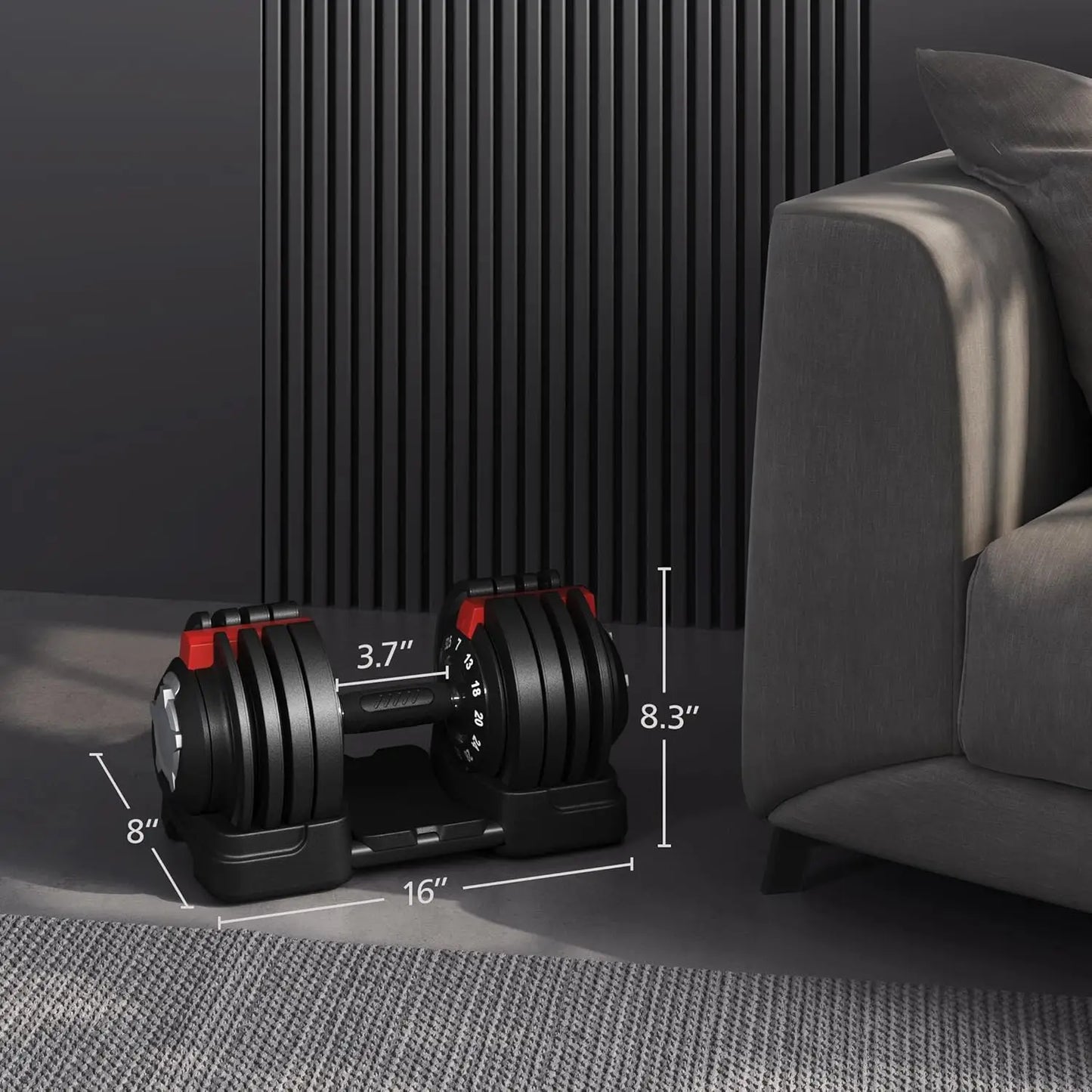 Adjustable Dumbbell Set 28/40/52.5/90LBS Adjustable Dumbbells Fast Adjust Dumbbell Weight Set