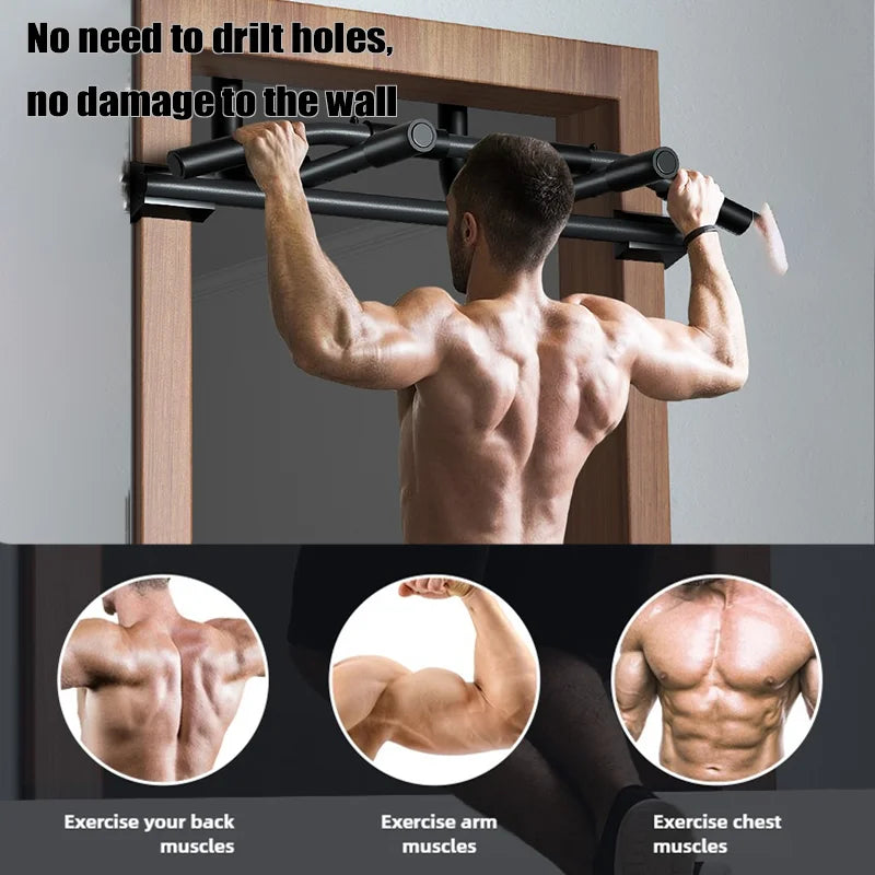 Portable Pull Up Bar, Lifting Bar For Men And Women, Body Fitness Workout Bar, Grip Strength Trainer, For Home & Gym Fitness
