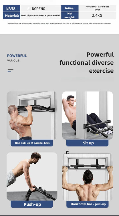 Portable Pull Up Bar, Lifting Bar For Men And Women, Body Fitness Workout Bar, Grip Strength Trainer, For Home & Gym Fitness