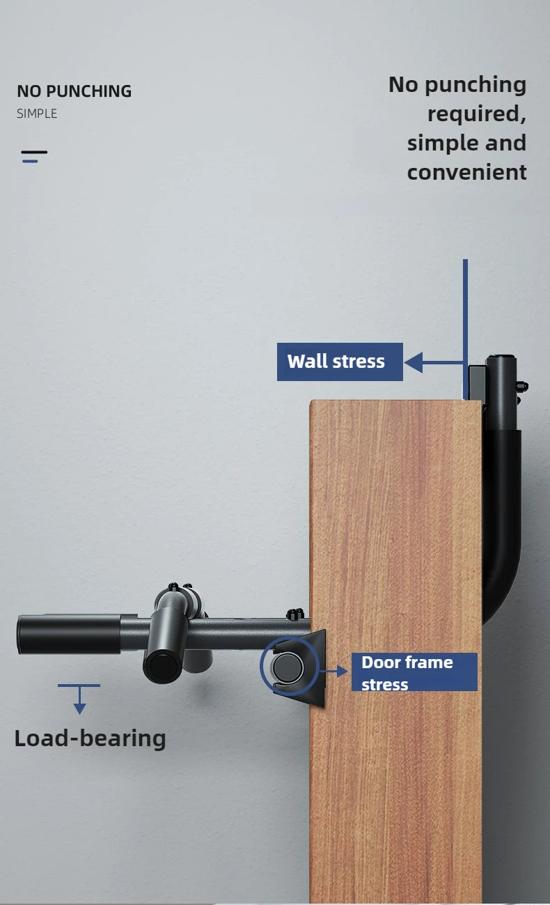 Portable Pull Up Bar, Lifting Bar For Men And Women, Body Fitness Workout Bar, Grip Strength Trainer, For Home & Gym Fitness